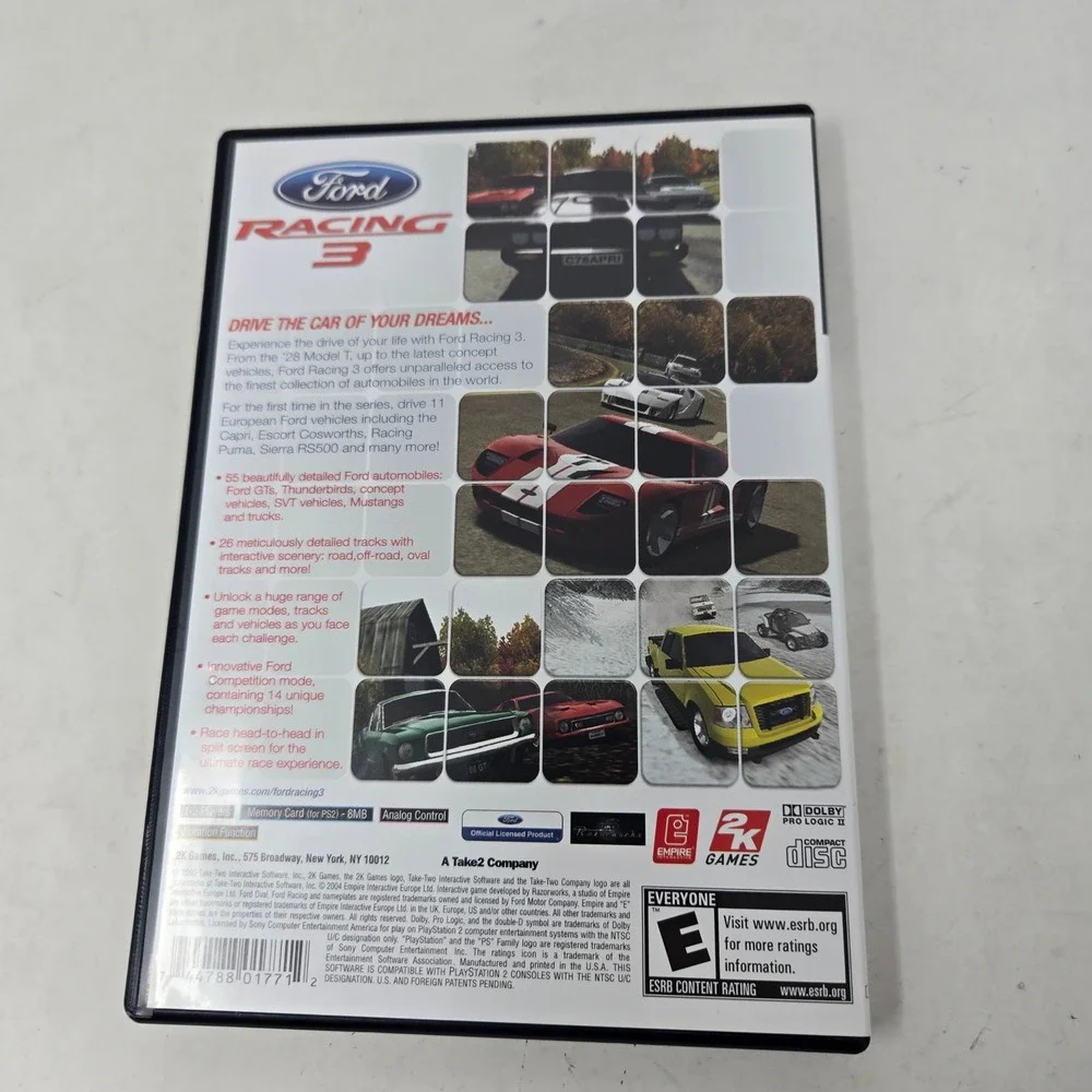 Ford Racing 3 Sony PlayStation 2 PS2 2005 CIB Blue Disc Complete with Manual